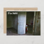 Scary Clowns Invitation Briefkaart (Voorkant / Achterkant)