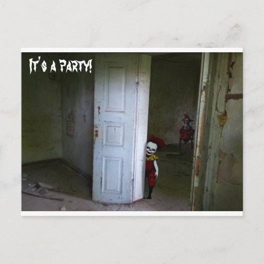 Scary Clowns Invitation Briefkaart (Voorkant)