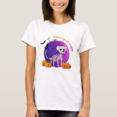 Scary Collie Halloween Full Moon T-shirt (Voorkant)