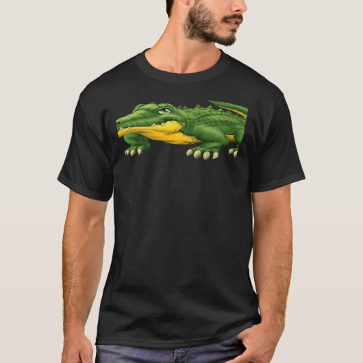 Scary Cool Green Alligator Crocodile Wilde Animal  T-shirt (Voorkant)