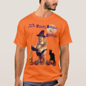Scary Creature Oranje Halloween Autumn T-Shirt (Voorkant)