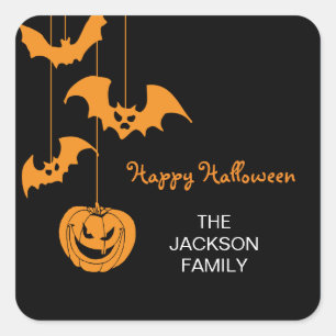 Scary Creatures Halloween Gift Label Stickers