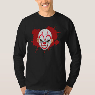 Scary Creepy Clown Face Halloween Clowns Make T-shirt