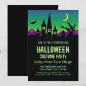 Scary Creepy Haunted House Halloween Costume Party Kaart (Voorkant / Achterkant)