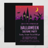 Scary Creepy Haunted Mansion Halloween Party Kaart (Voorkant / Achterkant)