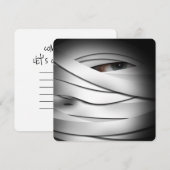 Scary Creepy One Eyed Halloween Mummy Kaart (Voorkant / Achterkant)