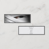 Scary Creepy One Eyed Halloween Mummy Mini Visitekaartje (Voorkant / Achterkant)