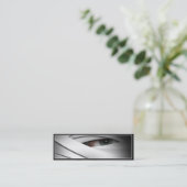 Scary Creepy One Eyed Halloween Mummy Mini Visitekaartje (Staand voorkant)