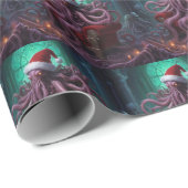 Scary Cthlhu Horror Lovecraft Kerstmis Cadeaupapier (Rol Hoek)