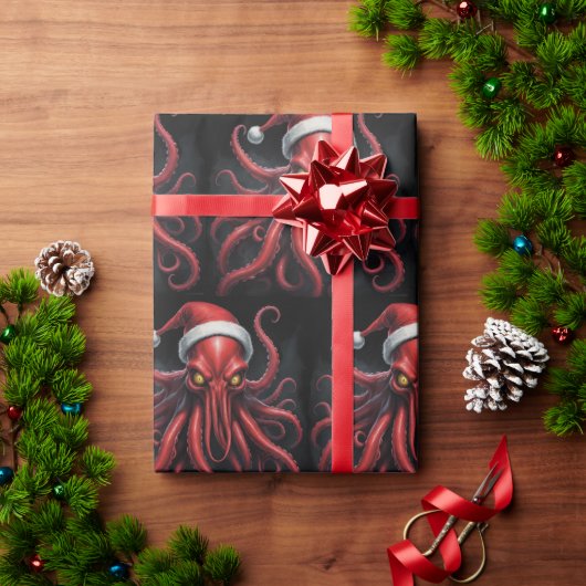 Scary Cthulhu Christmas Lovecraft Cadeaupapier (Feestdagen Geschenken)