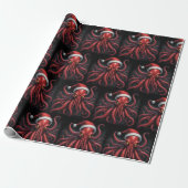 Scary Cthulhu Christmas Lovecraft Cadeaupapier (Uitgerold)