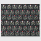 Scary Cthulhu Horror Kerstmis Cadeaupapier (Vlak)