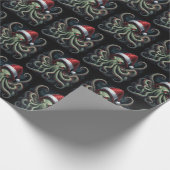 Scary Cthulhu Horror Kerstmis Cadeaupapier (Hoek)