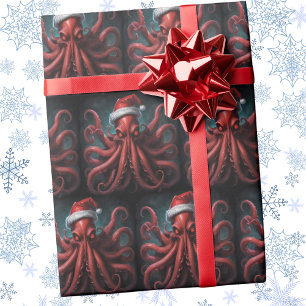 Scary Cthulhu Lovecraft Kersthorror Cadeaupapier