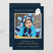 Scary Cute Halloween Feestdagenkaart (Voorkant / Achterkant)