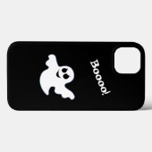 Scary Cute White Ghost voor Halloween Case-Mate iPhone Case (Achterkant (horizontaal))