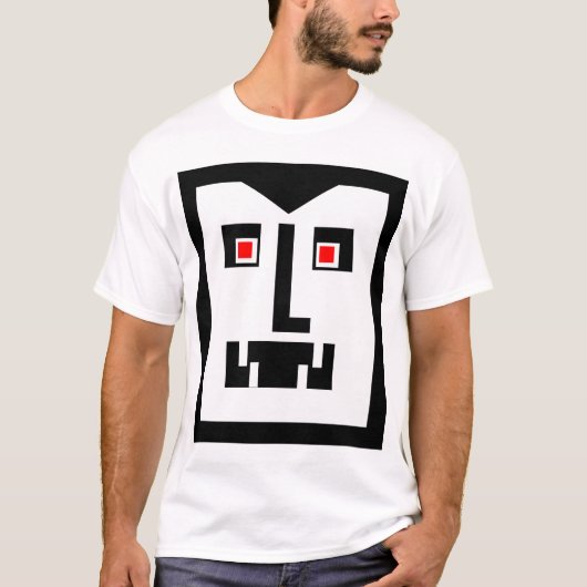 Scary Cyborg Vampire Bot - Gepersonaliseerd T-shirt (Voorkant)