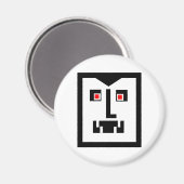 Scary Cyborg Vampire Bot Magneet (Voorkant / Achterkant)