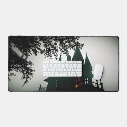 Scary Dark Haunted Mansion Bureaumat (Keyboard & Muis)