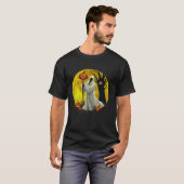 Scary Death Ghost Halloween Moon Jack beroemd gema T-shirt (Voorkant volledig)