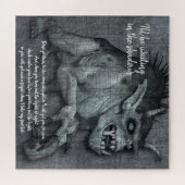 Scary Demon Monster Halloween Legpuzzel (Horizontaal)