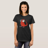 Scary Devil Costume Parrot I Blue Budgie Budgeriga T-shirt (Voorkant volledig)