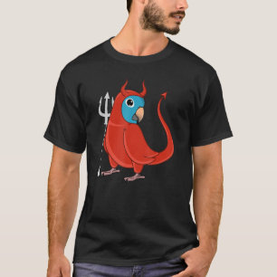 Scary Devil Costume Parrot I Blue-crowed Conure T-shirt