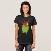 Scary Devil Costume Parrot I Cherry head Conure T-shirt (Voorkant volledig)
