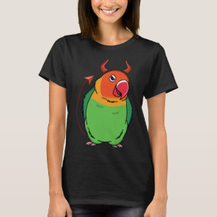 Scary Devil Costume Parrot i Fischers Lovebird T-shirt