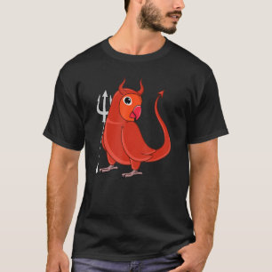 Scary Devil Costume Parrot i Fischers Lovebird T-shirt