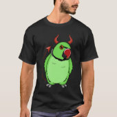 Scary Devil Costume Parrot I Green Indian Ringnek T-shirt (Voorkant)