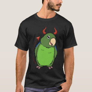 Scary Devil Costume Parrot I Green Parrotlet T-shirt