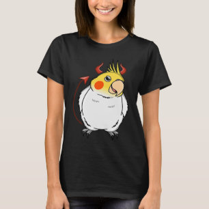 Scary Devil Costume Parrot I Lutino Cockatiel T-shirt