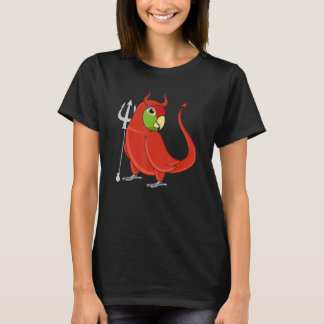Scary Devil Costume Parrot I Mexican Red-headed Am T-shirt