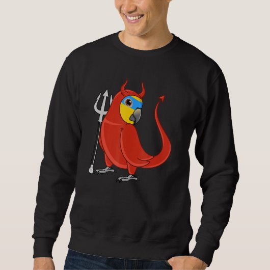 Scary Devil Costume Parrot I Orange-winged Amazon Trui (Voorkant)