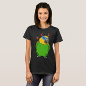 Scary Devil Costume Parrot I Oranje winged Amazon T-shirt (Voorkant volledig)
