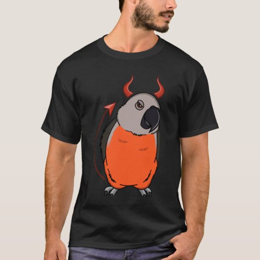 Scary Devil Costume Parrot I Red bellied Parrot T-shirt (Voorkant)