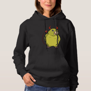 Scary Devil Costume Parrot I Yellow Parrotlet Hoodie