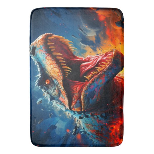 Scary Dinosaur Badmat (Voorkant Verticaal)