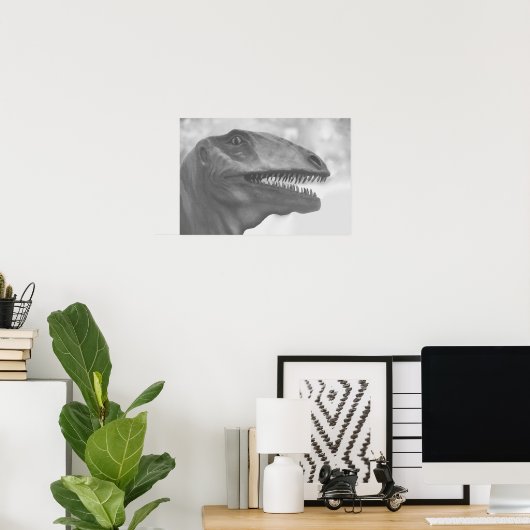 Scary Dinosaur Poster (Thuiskantoor)