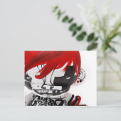 Scary Doll Briefkaart (Staand voorkant)