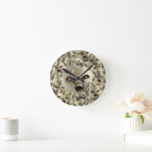 scary doll-face products dark art ronde klok (Huis)