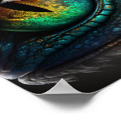 Scary Dragon Eye Poster (Hoek)