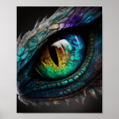 Scary Dragon Eye Poster (Voorkant)