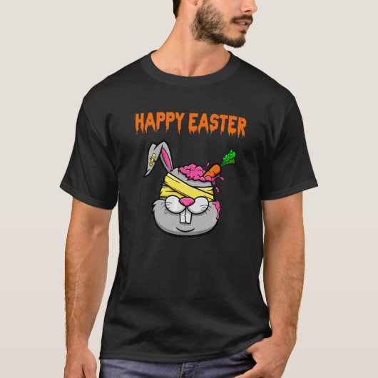Scary Easter Bunny Costume Zombie Bunny Eggs Hunti T-shirt (Voorkant)