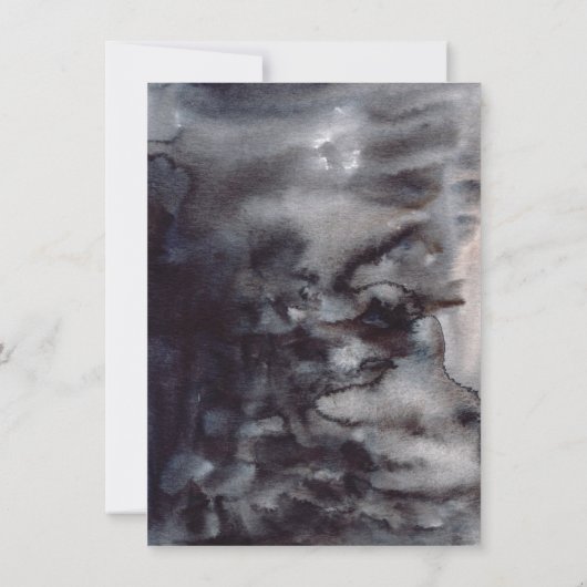 Scary Elegant Pumpkin Scarecrow Halloween Party Kaart (Achterkant)