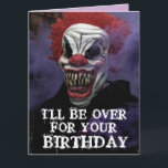 SCARY EVIL CLOED BIRTHDAY SNUGGLE Wenskaart Kaart<br><div class="desc">SCHAARBIEDDAG VERLAAGDE OVERGEPASTE KAART. (OOK IN KLEINERE GROOTTEN GELDBAAR) FUNNYBERICHT BINNEN.</div>