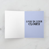 SCARY EVIL CLOWN BIRTHDAY FUNNY Wenskaart Kaart (Binnen)