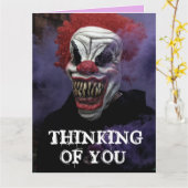 SCARY EVIL SLOT DENKING VAN U Wenskaart Kaart (Gele Bloem)