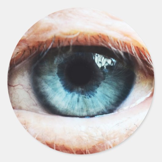 Scary Eyeball & Halloween Blue Eye/spooky zombie Ronde Sticker (Voorkant)